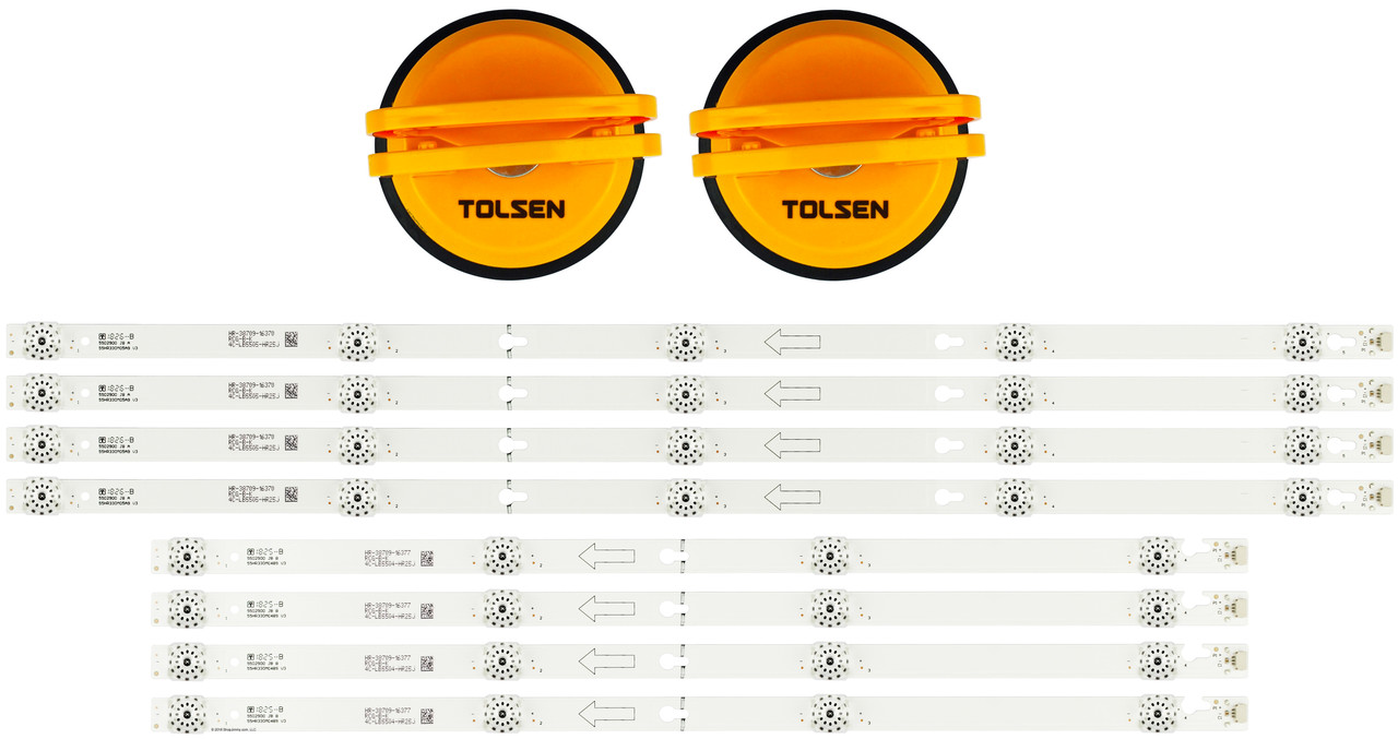 TCL 4C-LB5504-YH/4C-LB5505-YH LED Backlight Strips / Screen Removal Suction Cup Combo NEW