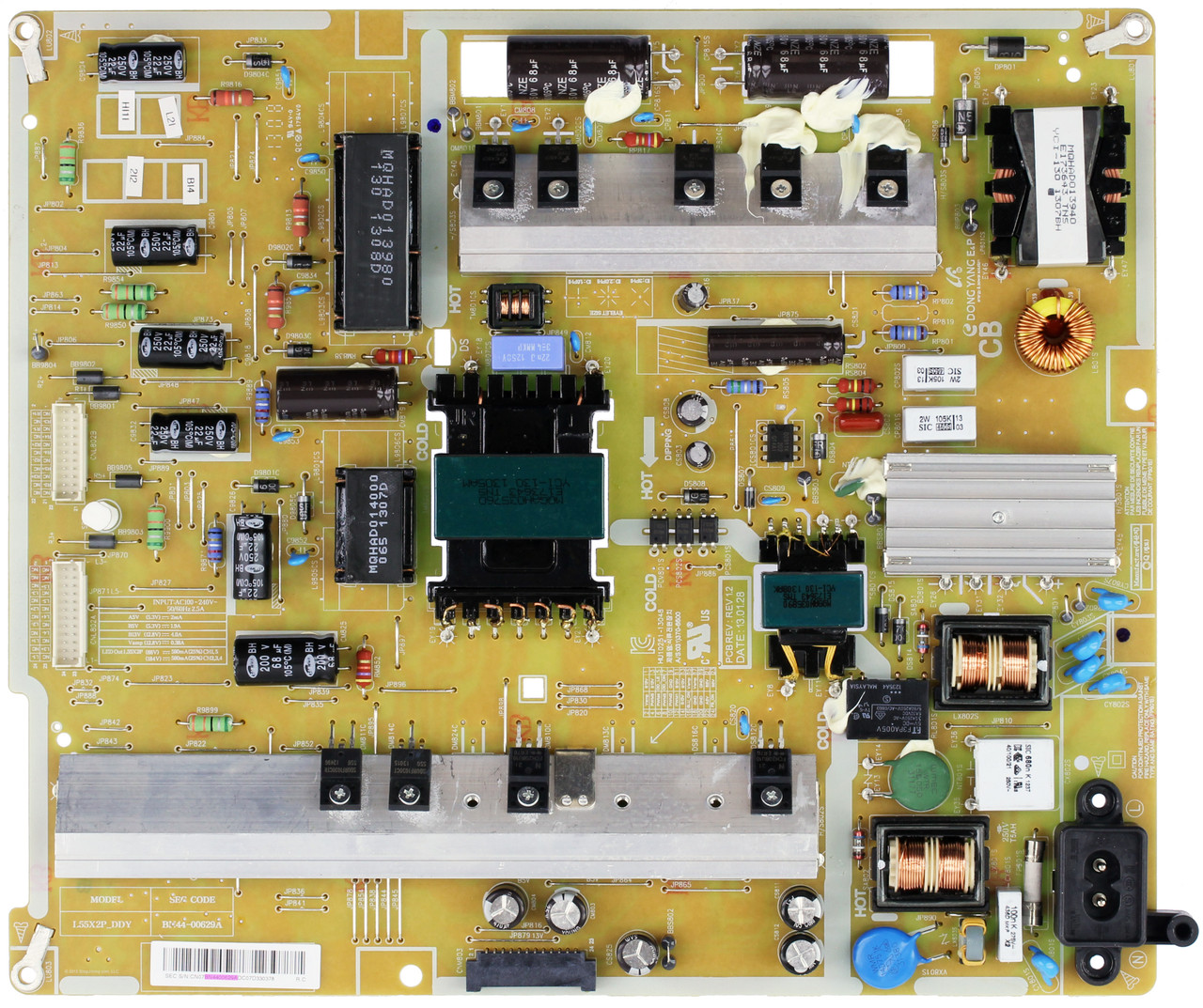 Samsung BN44-00629A (L55X2P_DDY) Power Supply / LED Board