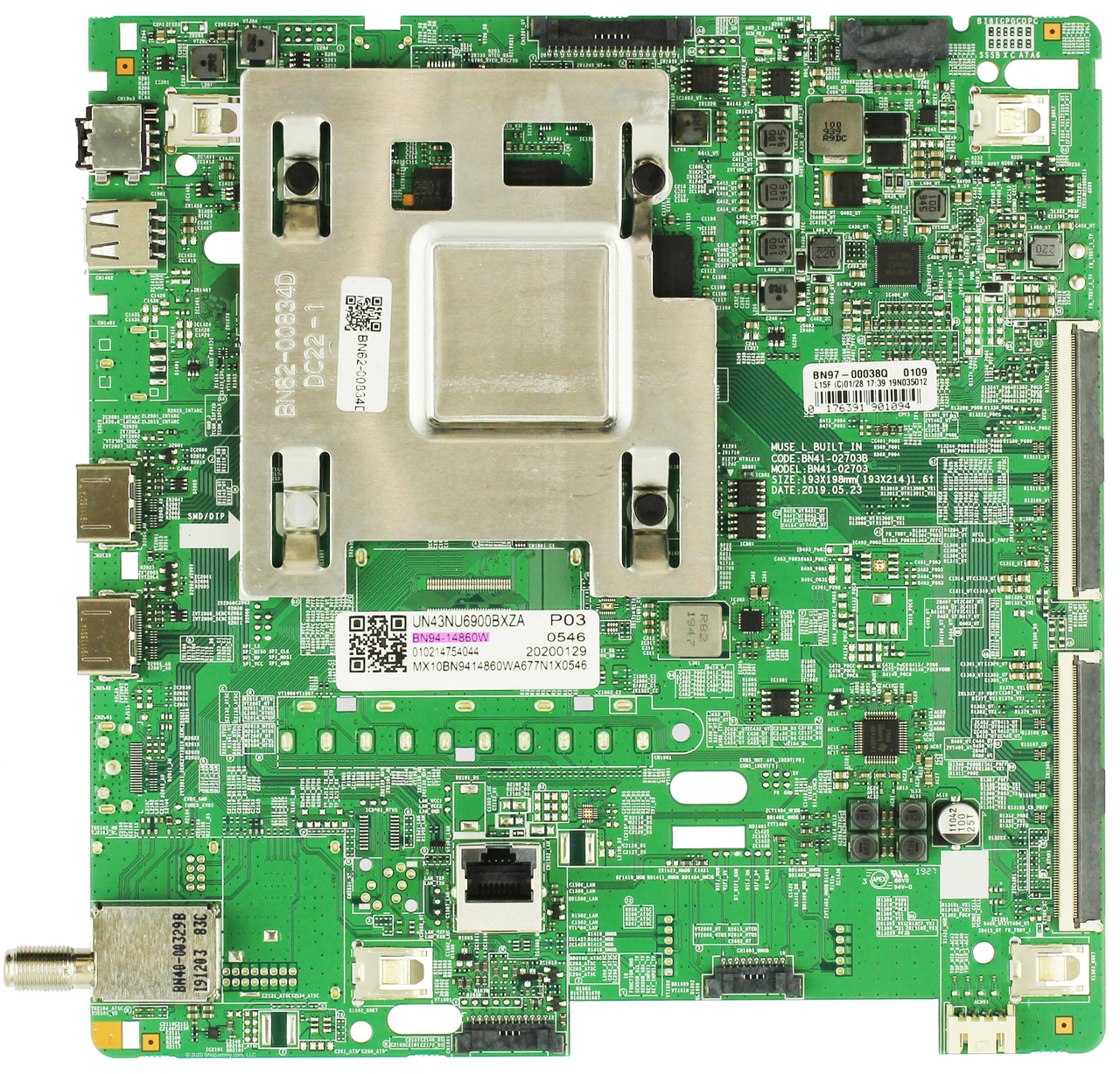 Samsung BN94-14860W Main Board for UN43NU6900BXZA (Version BD03)