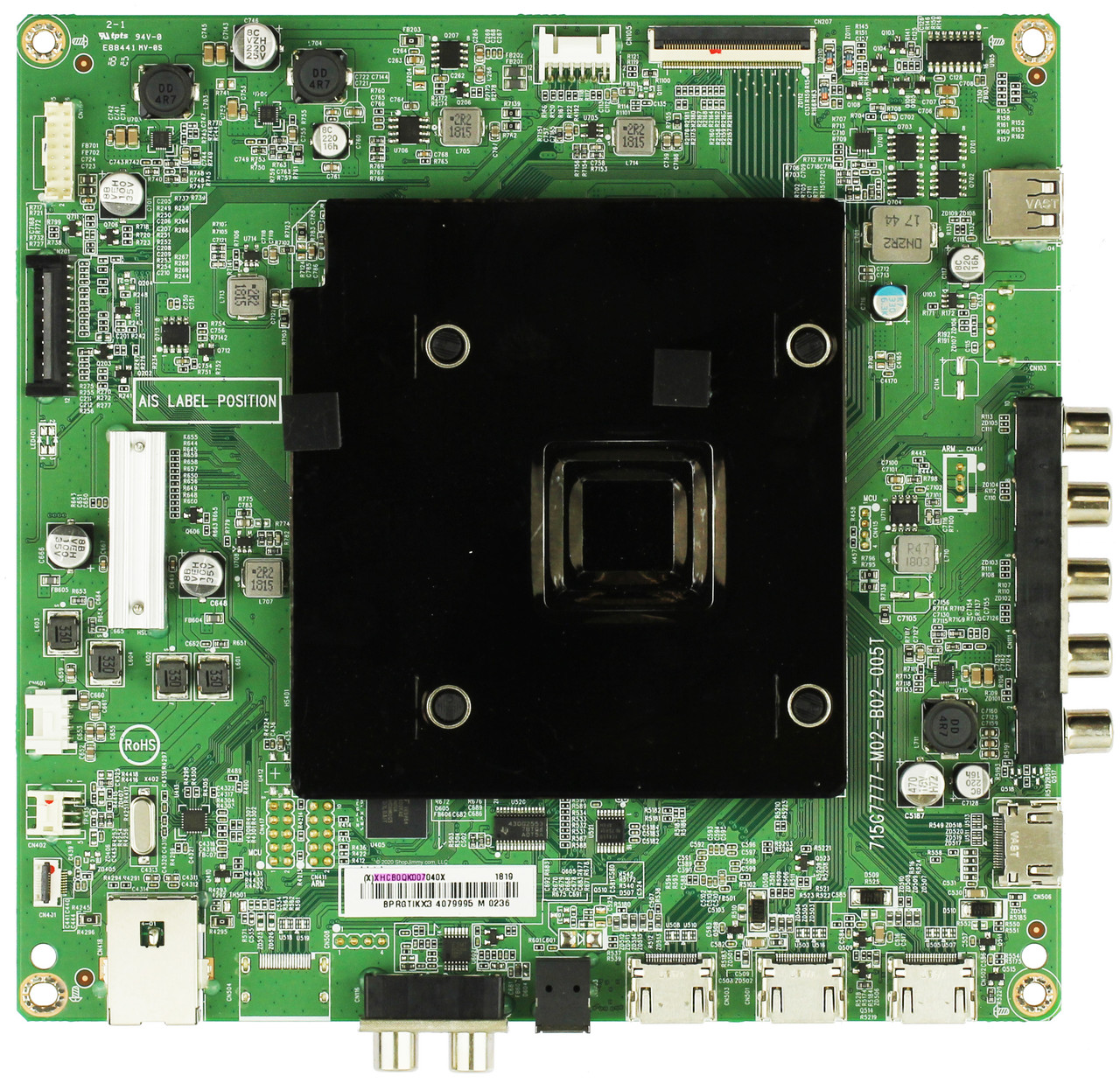 Vizio 756TXHCB0QK007 Main Board for M75-E1 (LTMAEMMU Serial)