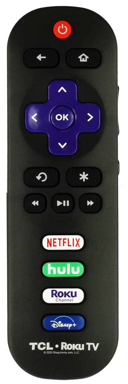TCL 06-IRPT20-URC280J Roku Remote Control w/ Netflix Hulu Roku Disney+ -- New in Bag