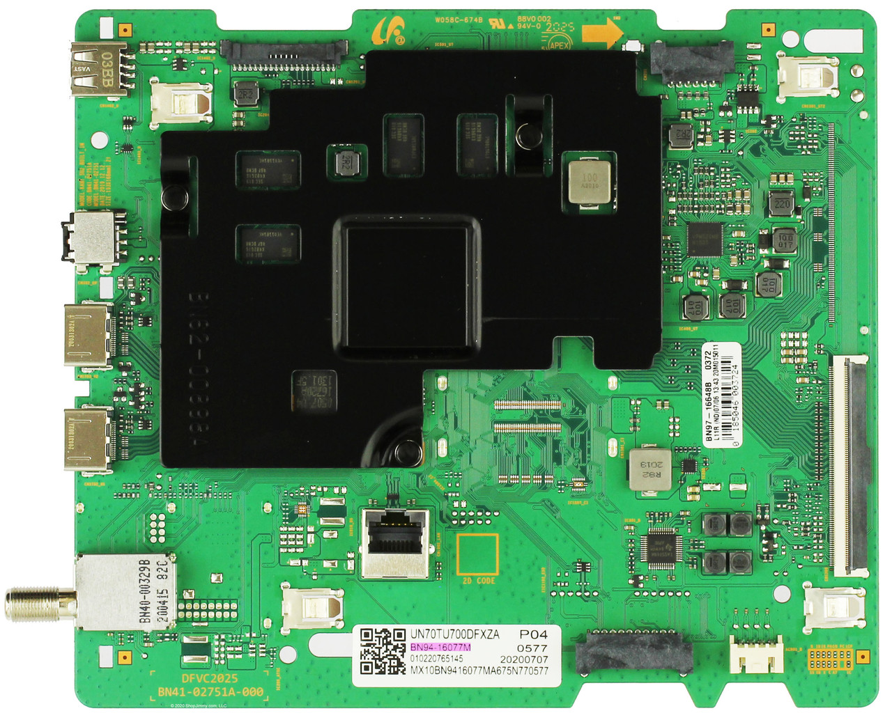 Samsung BN94-16077M Main Board for UN70TU700DFXZA UN70TU7000FXZA (Version GB02)