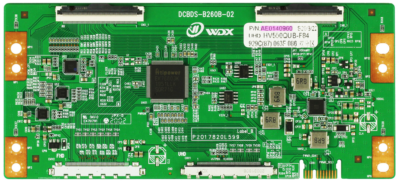 RCA AE0140960 (HV550QUB-F84) T-Con Board
