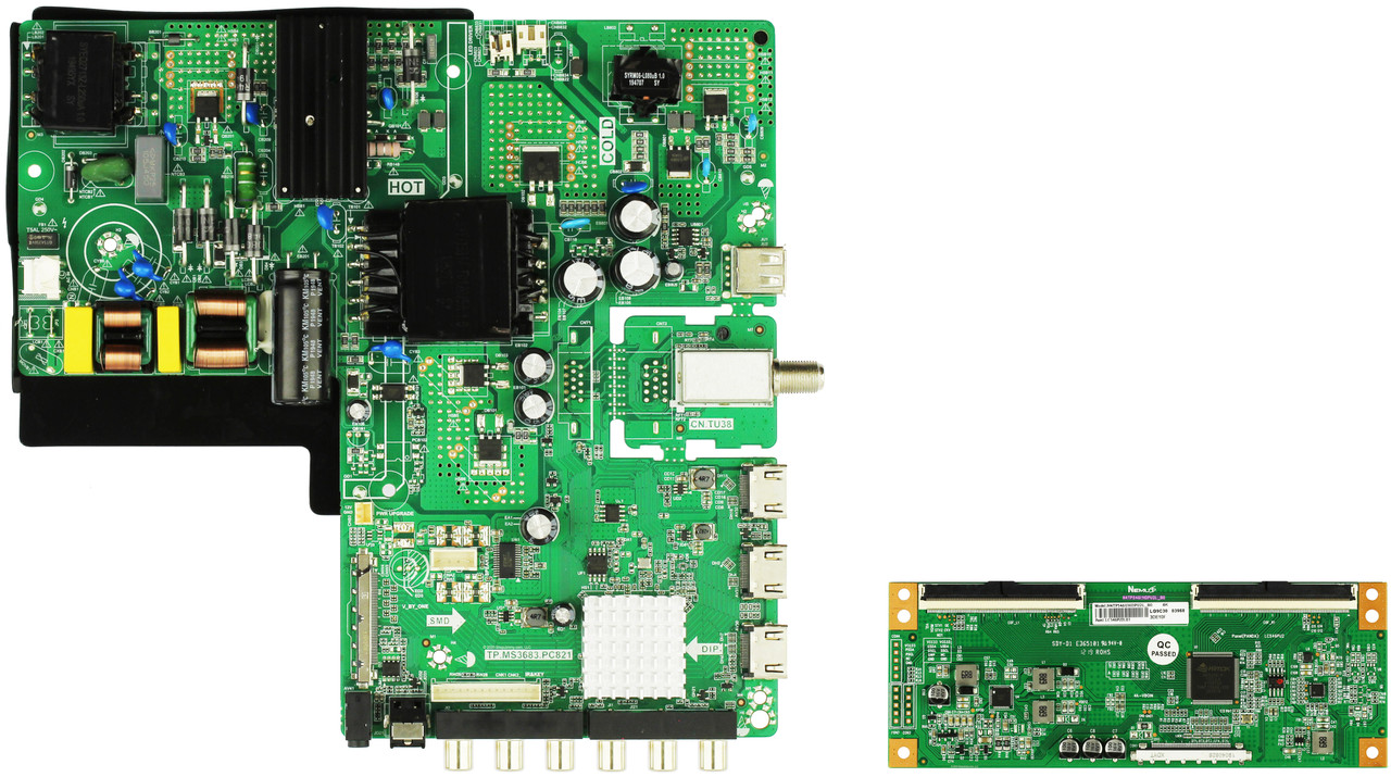 Sceptre N55 Version POTV83BB Complete LED TV Repair Parts Kit