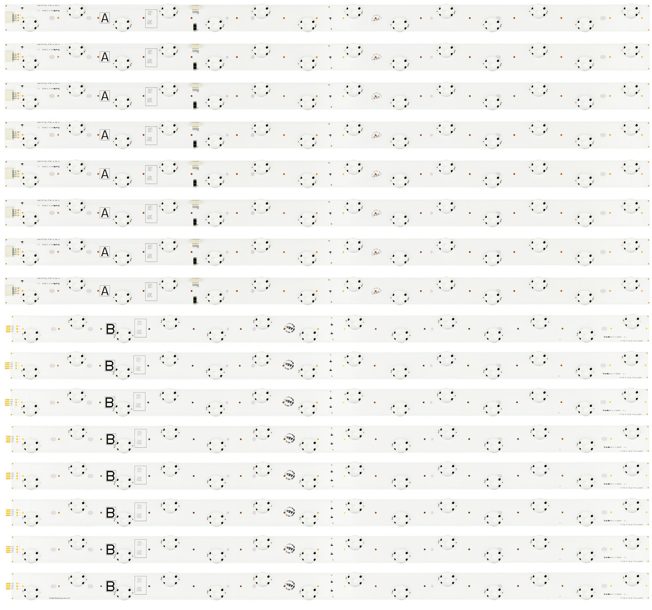 Vizio Y17 FBC 70 UHD A UHD B V01 160927 LED Backlight Strips (16) M70-E3