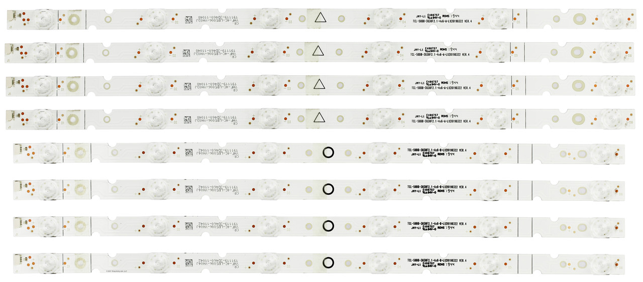 TCL 4C-LB5006-YH LED Backlight Strips (8) 50S525 