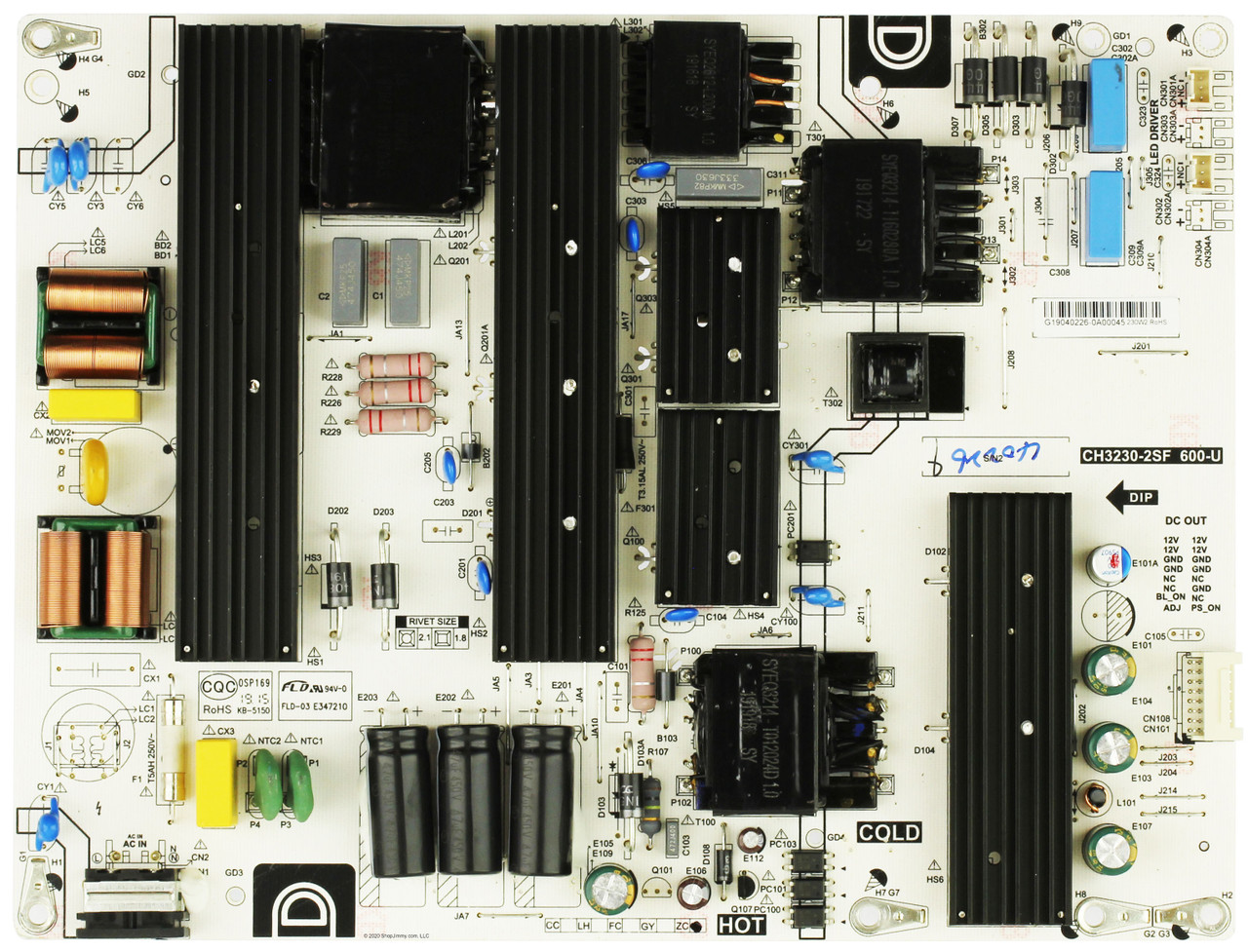 RCA CH3230-2SF 600-U Power Supply / LED Board RTRU6527-US