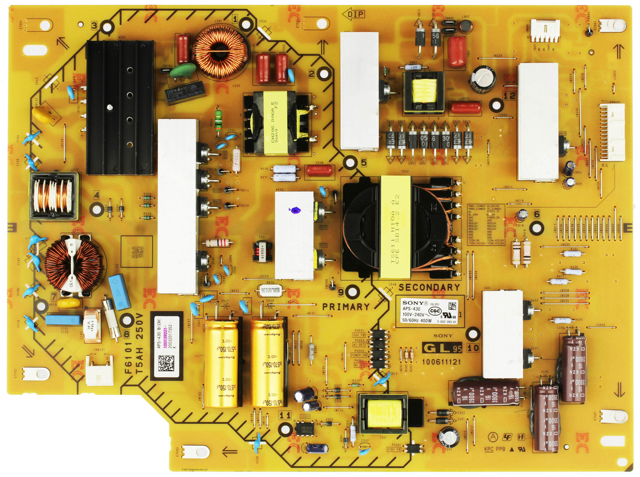 Sony 1-001-390-21 GL95 Power Supply/LED Drive Board