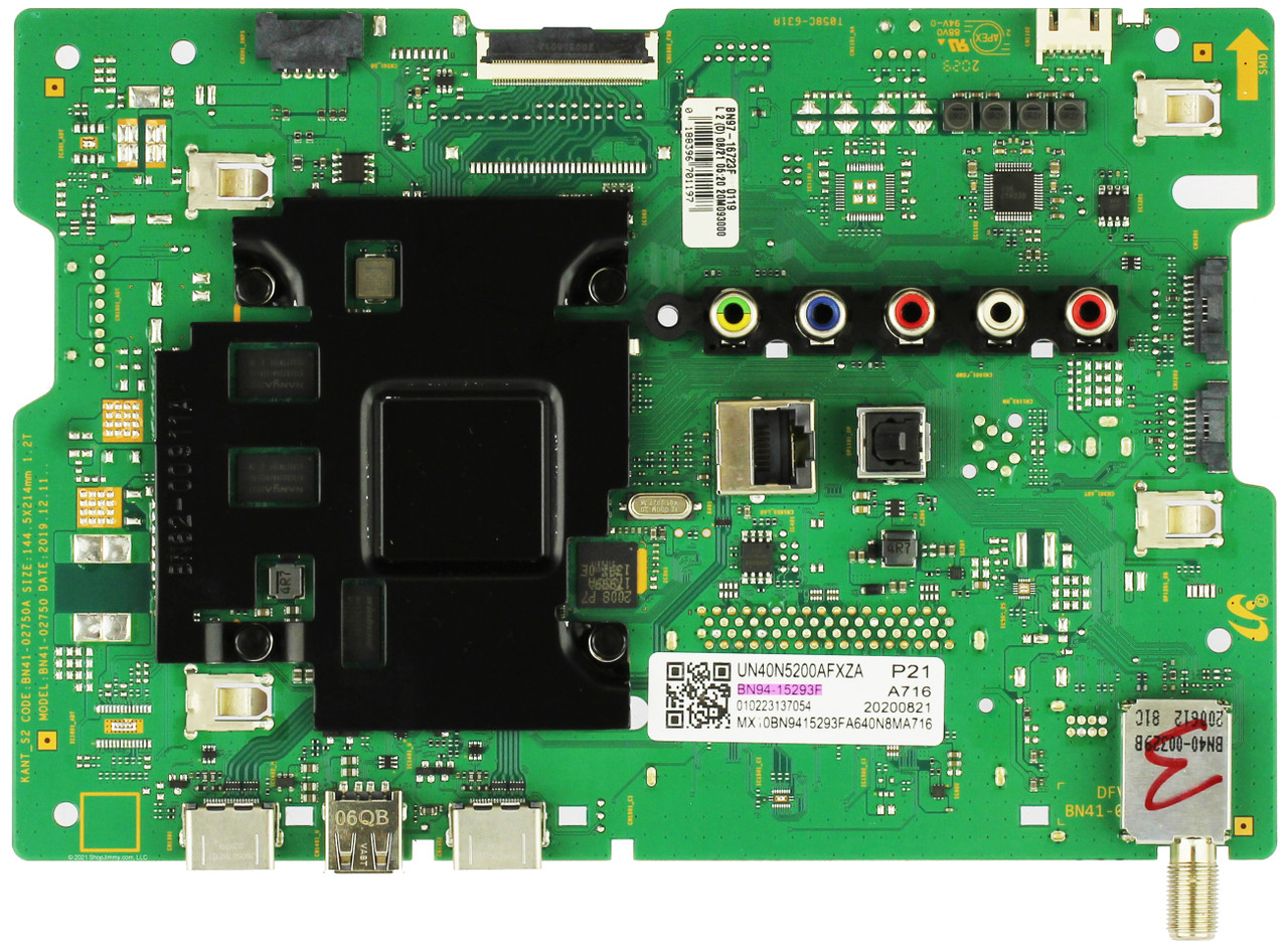 Samsung BN94-15293F Main Board for UN40N5200AFXZA (Version DA02) SEE NOTE