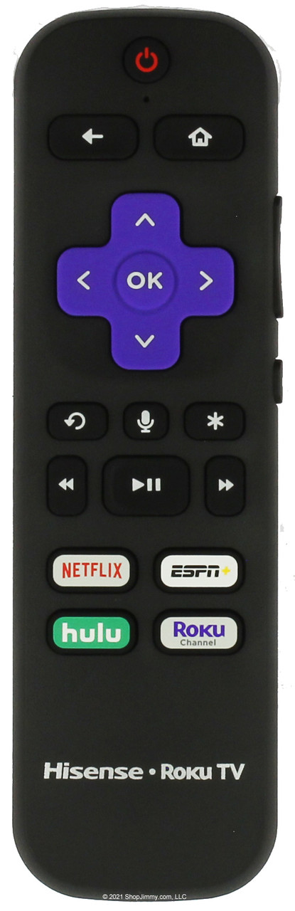 Hisense 251230 HU-RCRUS-20W Roku TV Remote Control -- Open Bag
