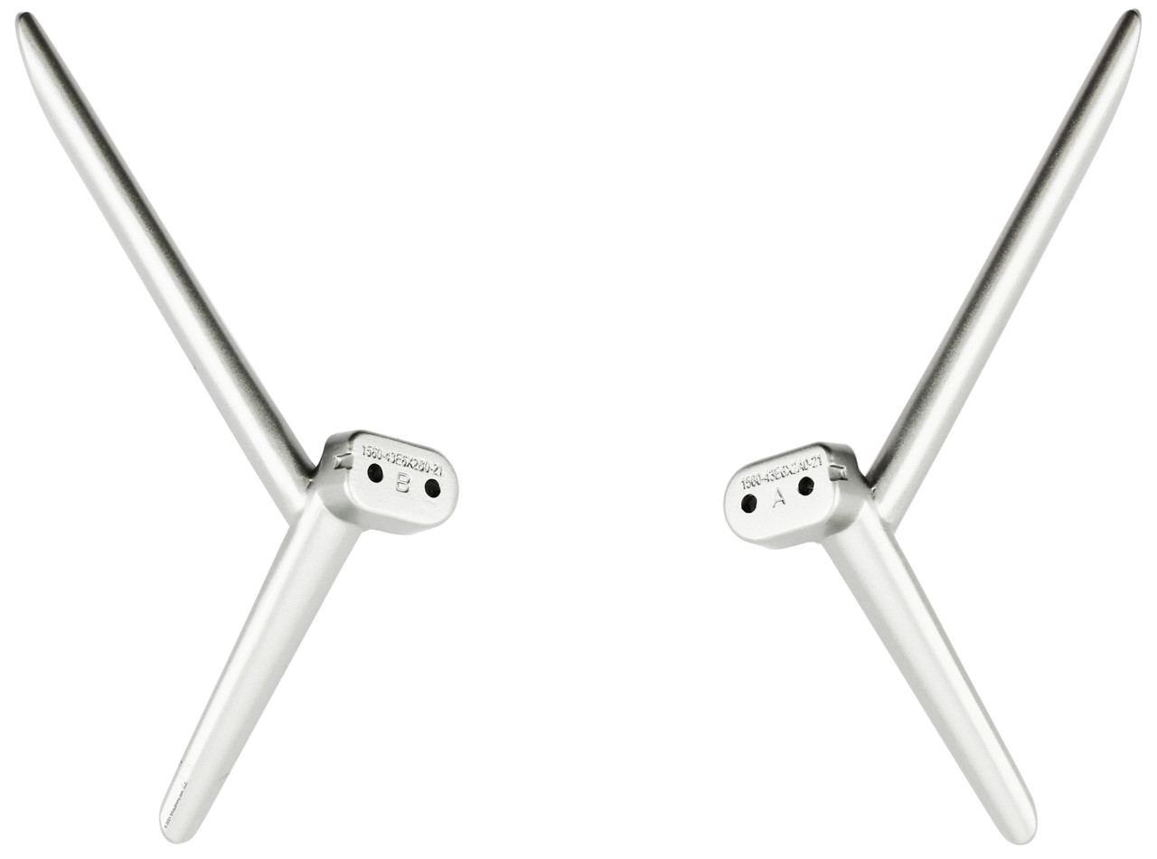 Skyworth 1560-43E6X2A0-21/1560-43E6X2B0-21 Stand/Base/Feet - Silver Color Open Bag