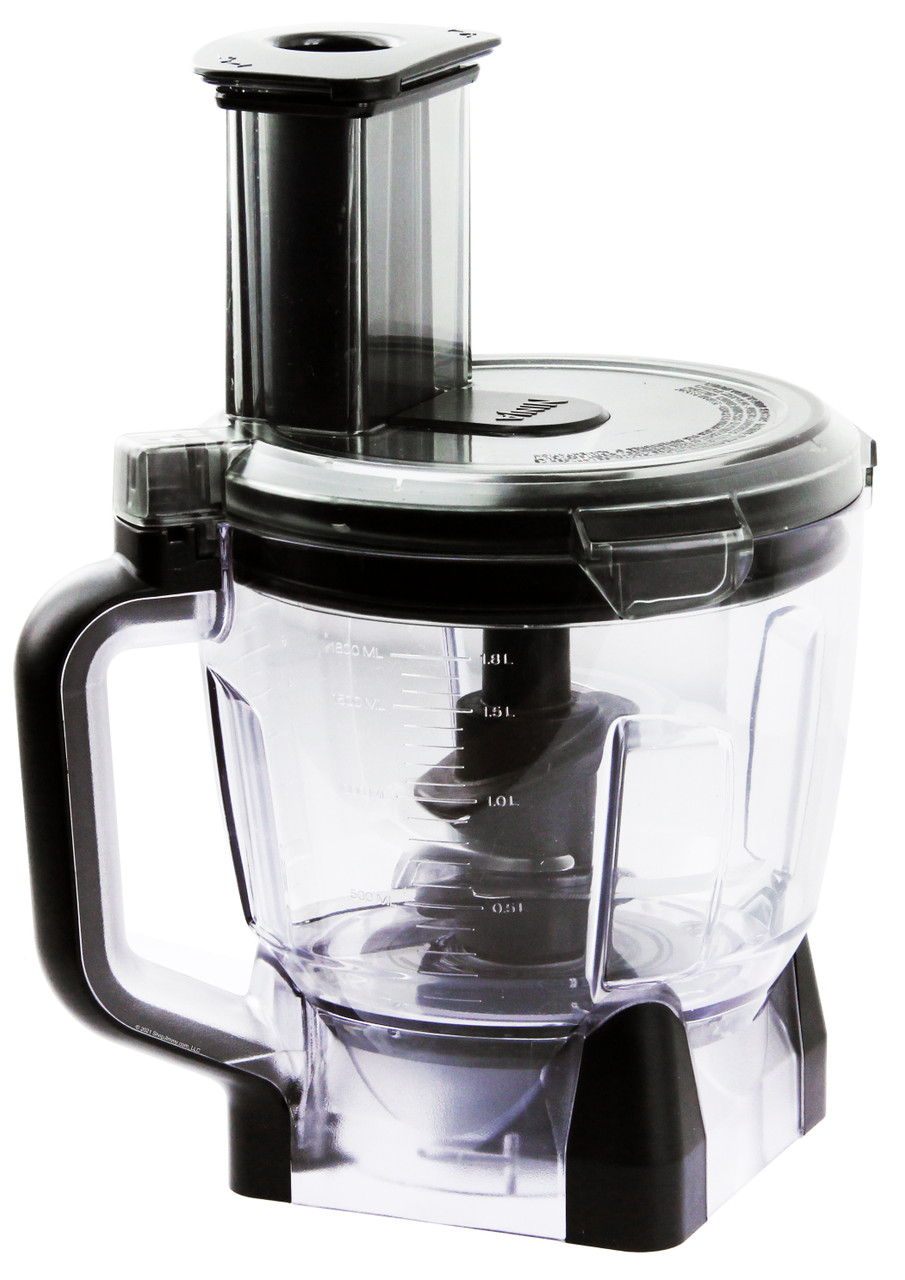 Ninja 436KKU773/438KKU773 64oz Food Processor Bowl w/Blade/Chute Lid/Pusher