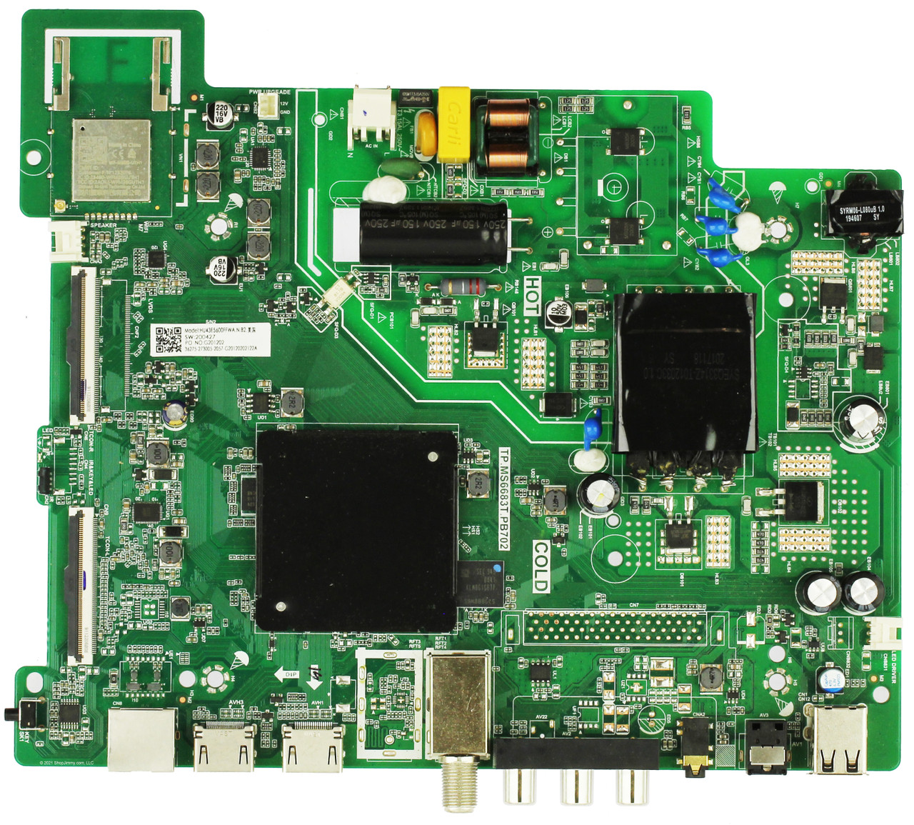 Hisense 273922 273005 210210 Main Board / Power Supply for 43H5500G (SEE NOTE)