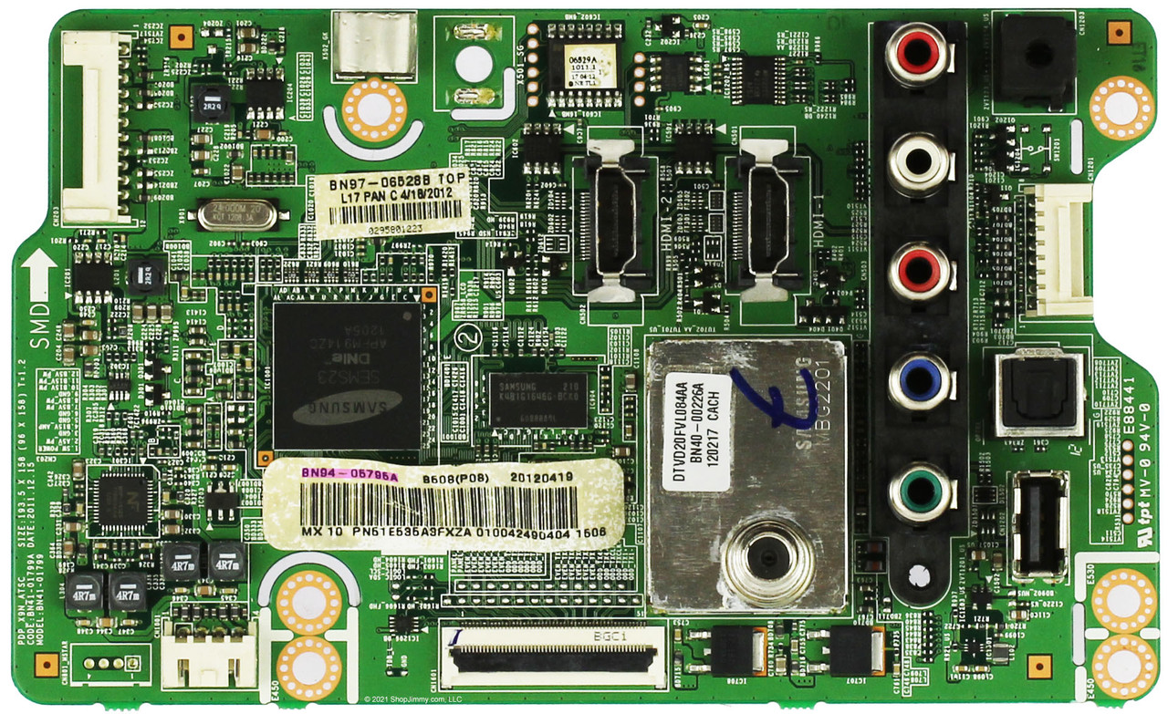 Samsung BN94-05795A Main Board for PN51E535A3FXZA (Version TD04)