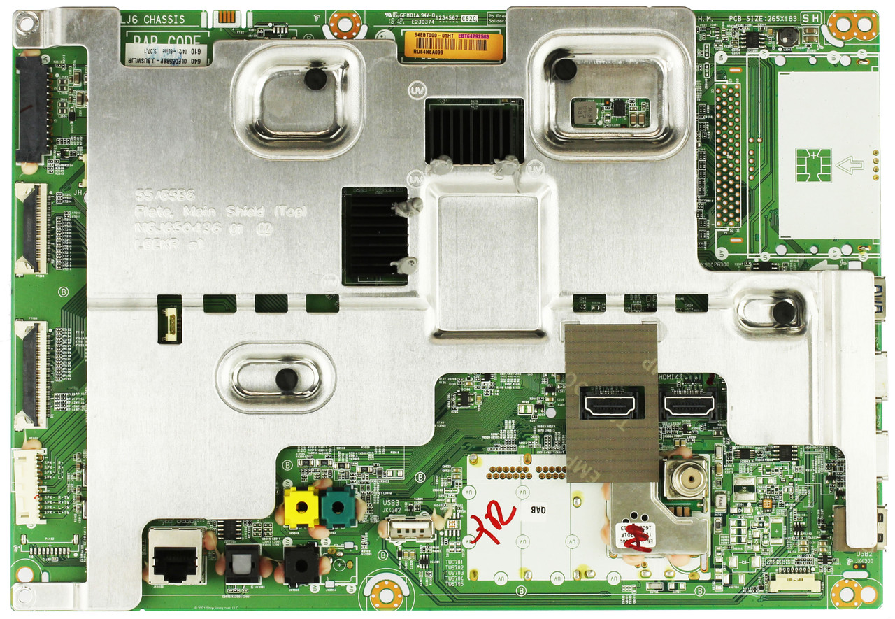 LG EBT64292503 Main Board for OLED55B6P-U.BUSWLJR