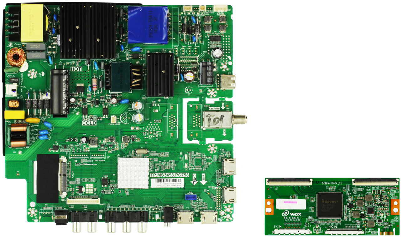 RCA RLDED5098-B-UHD TV Repair Parts Kit - V5