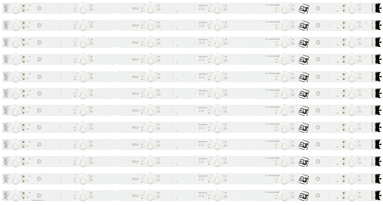 Sony MBL-55030D612SN0 LED Backlight Strips (12) XBR-55X90CH XBR-55X900H NEW