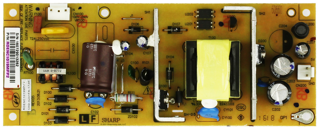 Sharp RDENC1019MPP2 Power Supply Unit
