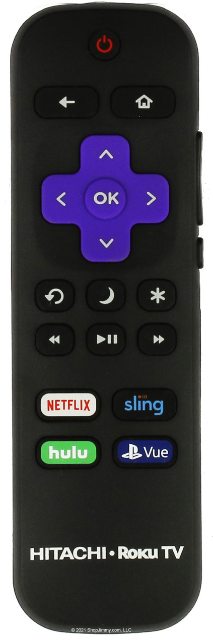 Hitachi 101018E000 X490077 Roku remote -Netflix Sling Hulu Playstation Vue - New
