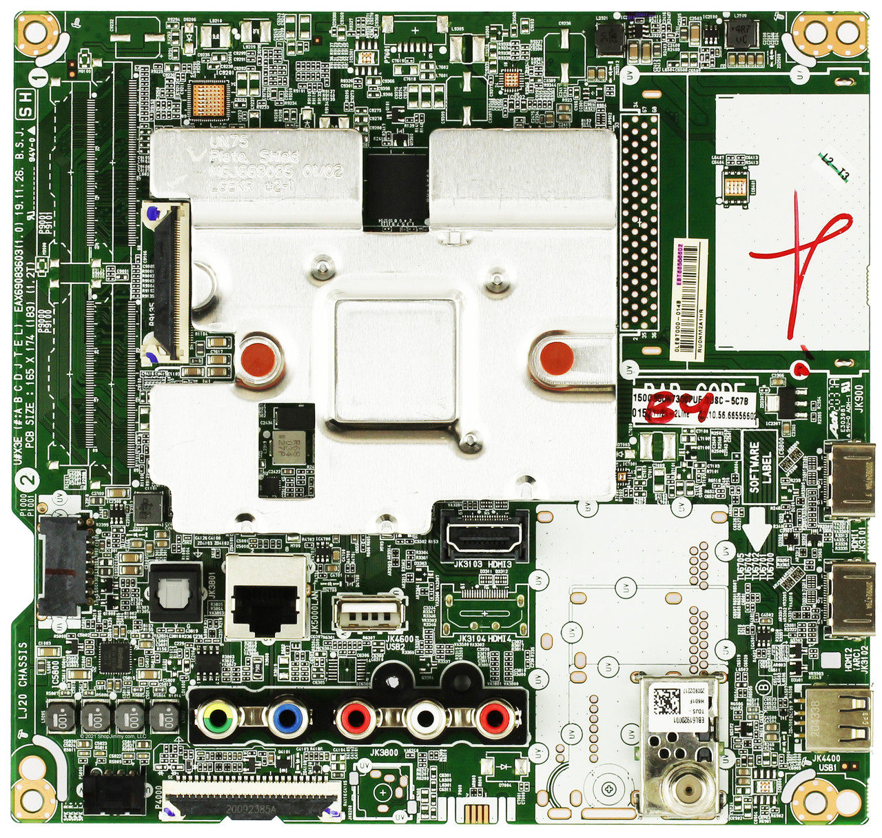 LG EBT66556602 Main Board for 55UN7300PUF.BUSCLKR SEE NOTE