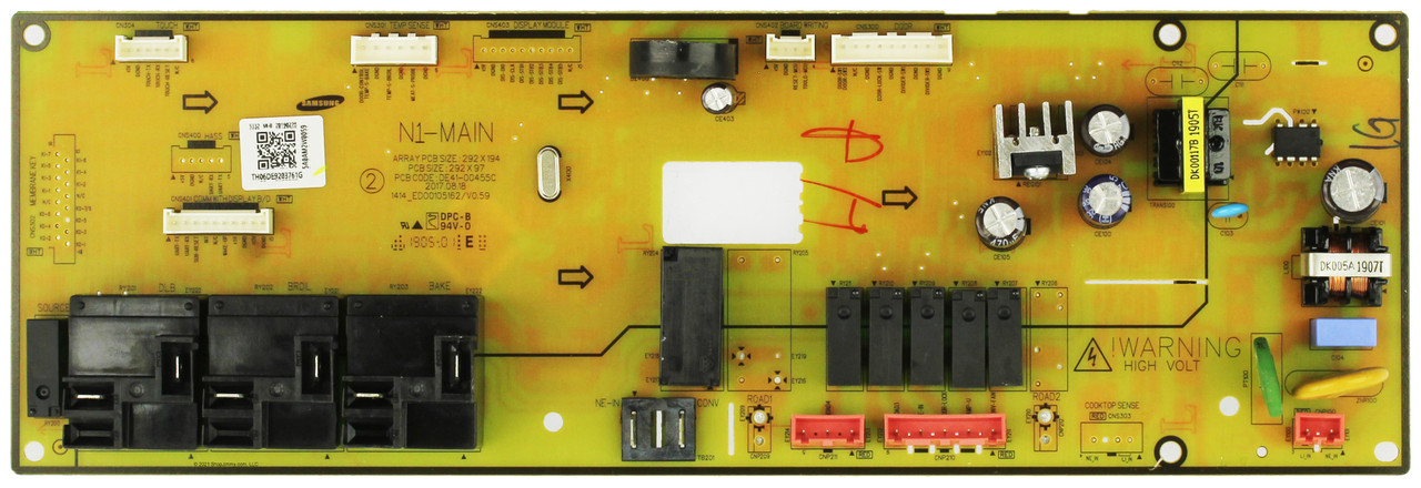 Samsung Range DE92-03761G Main Board 