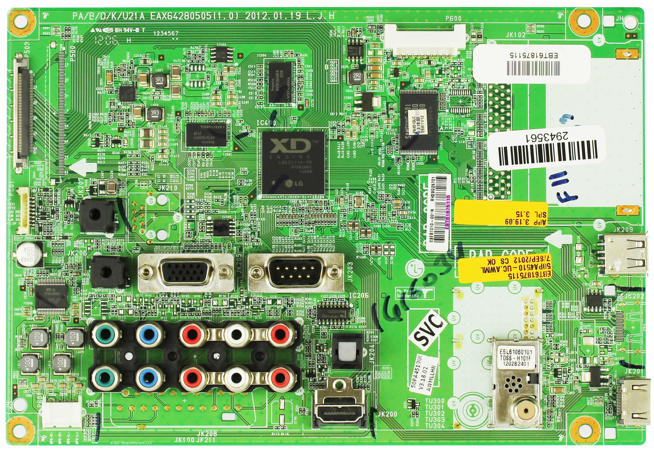 LG EBT61875115 (EAX64280505(1.0)) Main Board for 50PA4500-UF