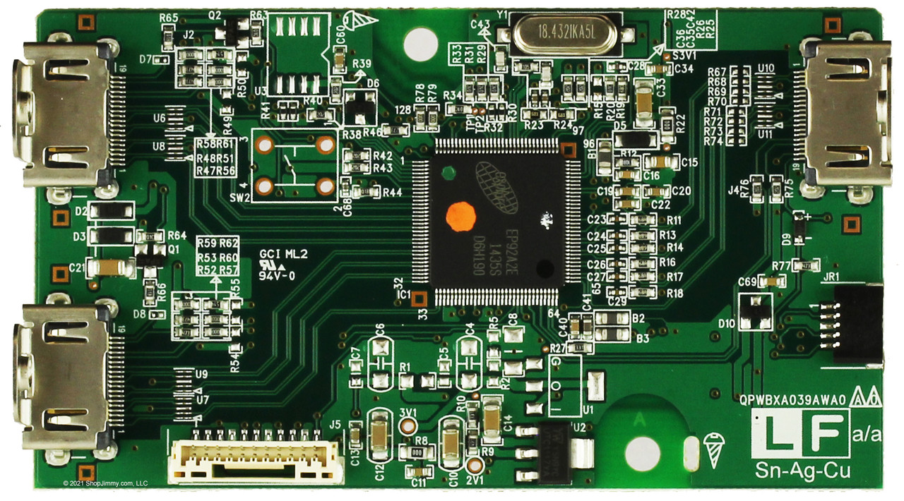 Sharp 92LPWB8973HDMS HDMI PWB Board for SoundBar