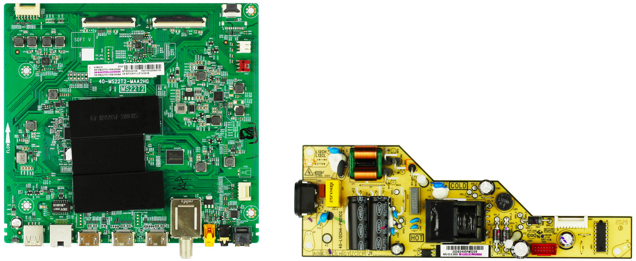 TCL 43V型 4K液晶テレビ 43P615基盤セット TCL 43S435 Complete TV Repair Parts Kit V1