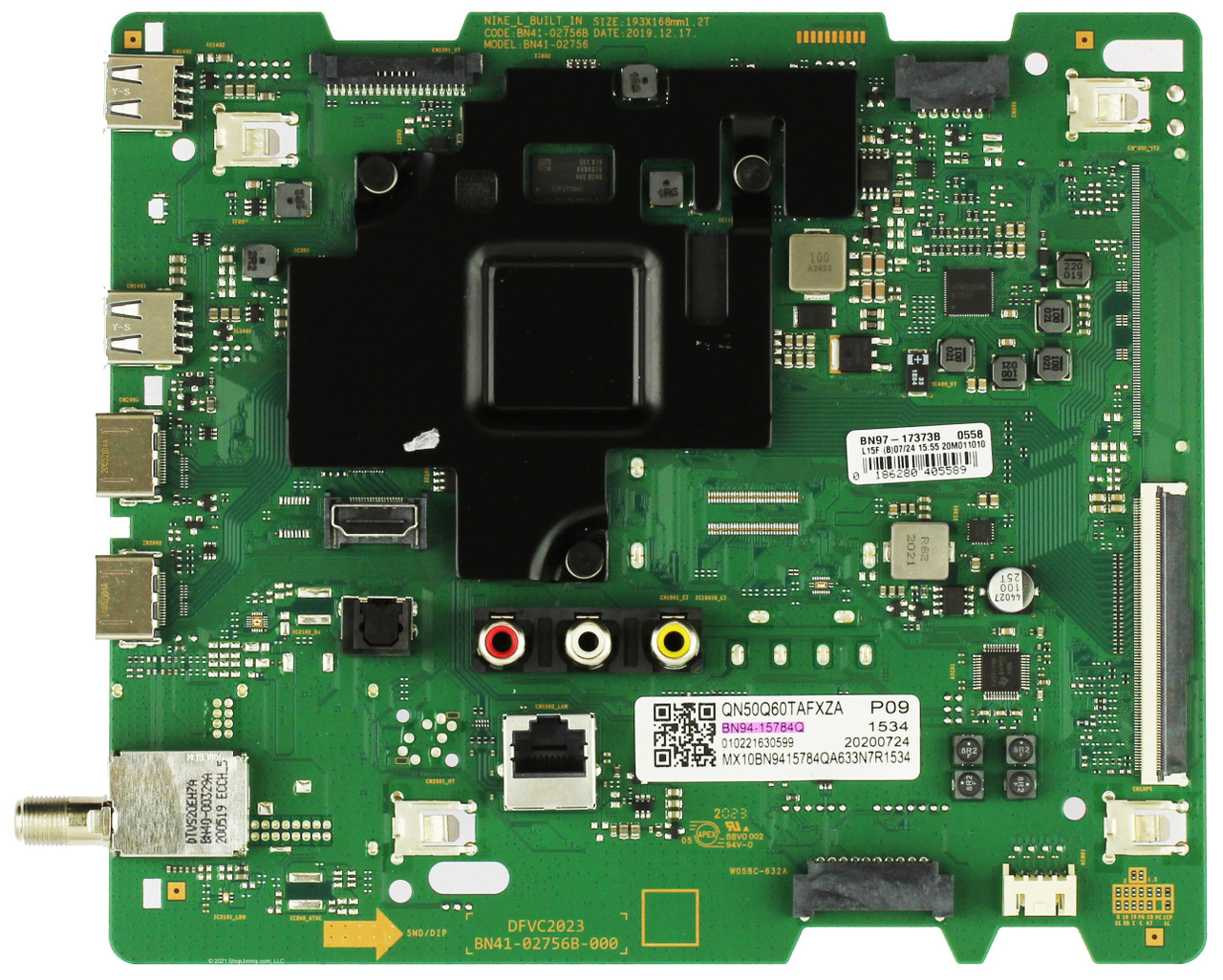 Samsung BN94-15784Q Main Board for QN50Q60TAFXZA QN50Q6DTAFXZA(Version YD02) SEE NOTE