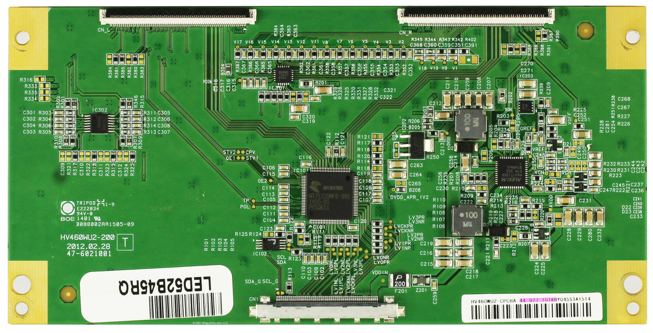 RCA 44-9771018B (HV460WU2-200T) T-Con Board
