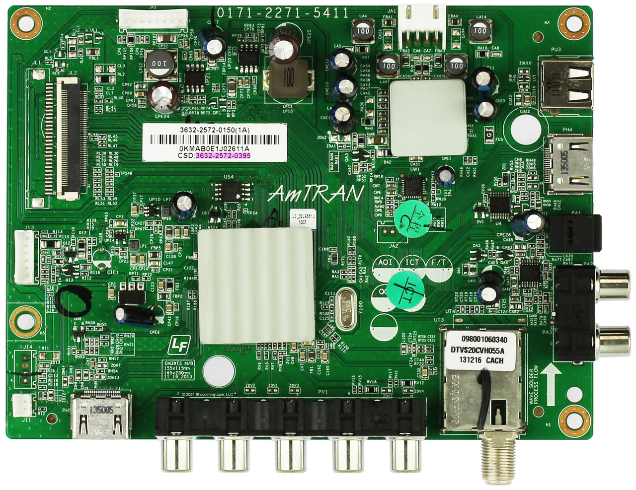 Sharp 3632-2572-0395 3632-2572-0150 Main Board for LC-32LE551U