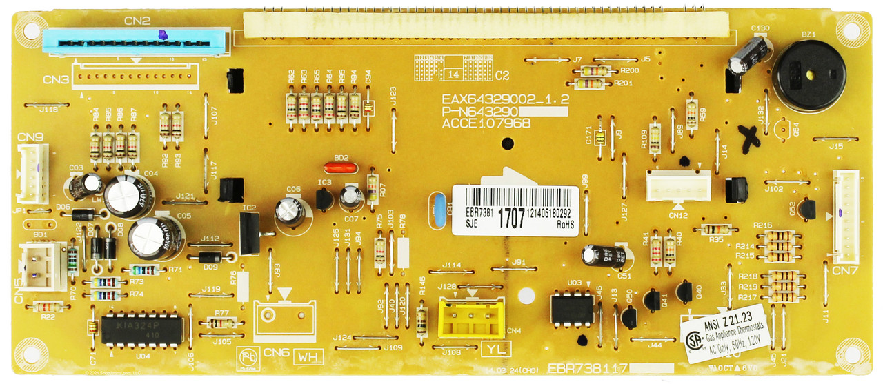 LG Range EBR73811707 Main Board Assembly 