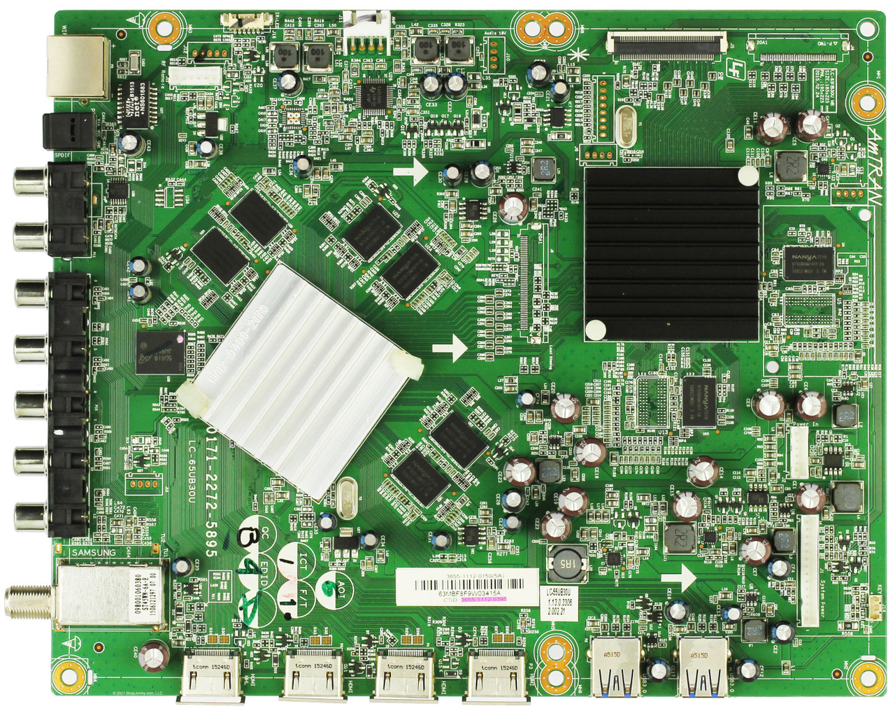 Sharp 3655-1112-0395 Main Board for LC-55UB30U