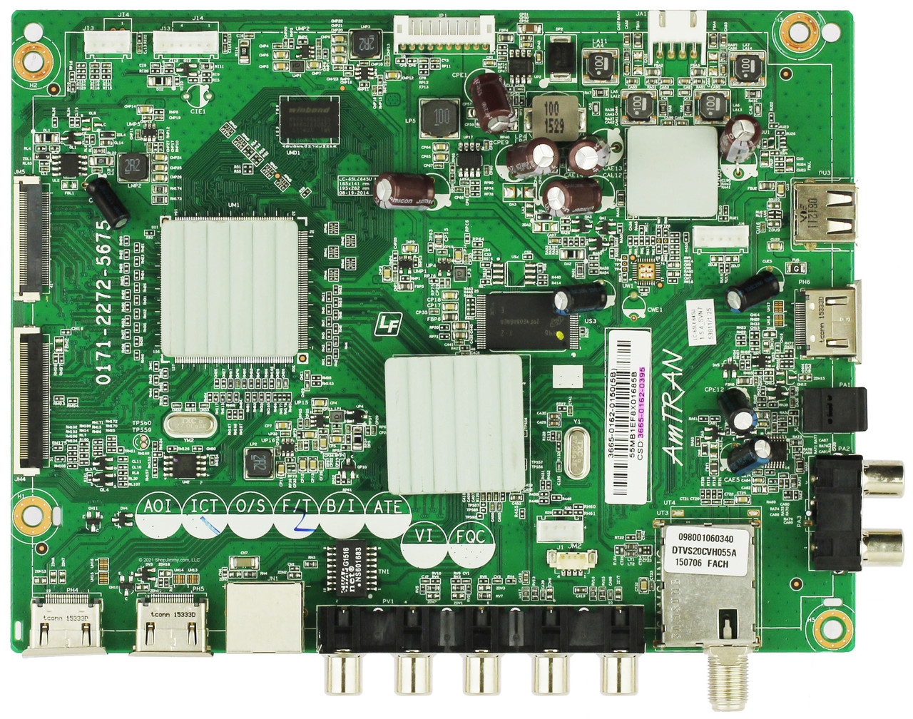 Sharp 9LE366501620395 3665-0162-0395 Main Board for LC-65LE654U