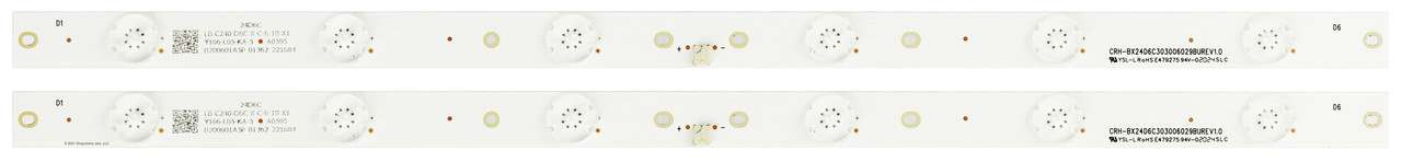 Onn CRH-BX24D6C303006029BU Replacement LED Backlight Strips (2)