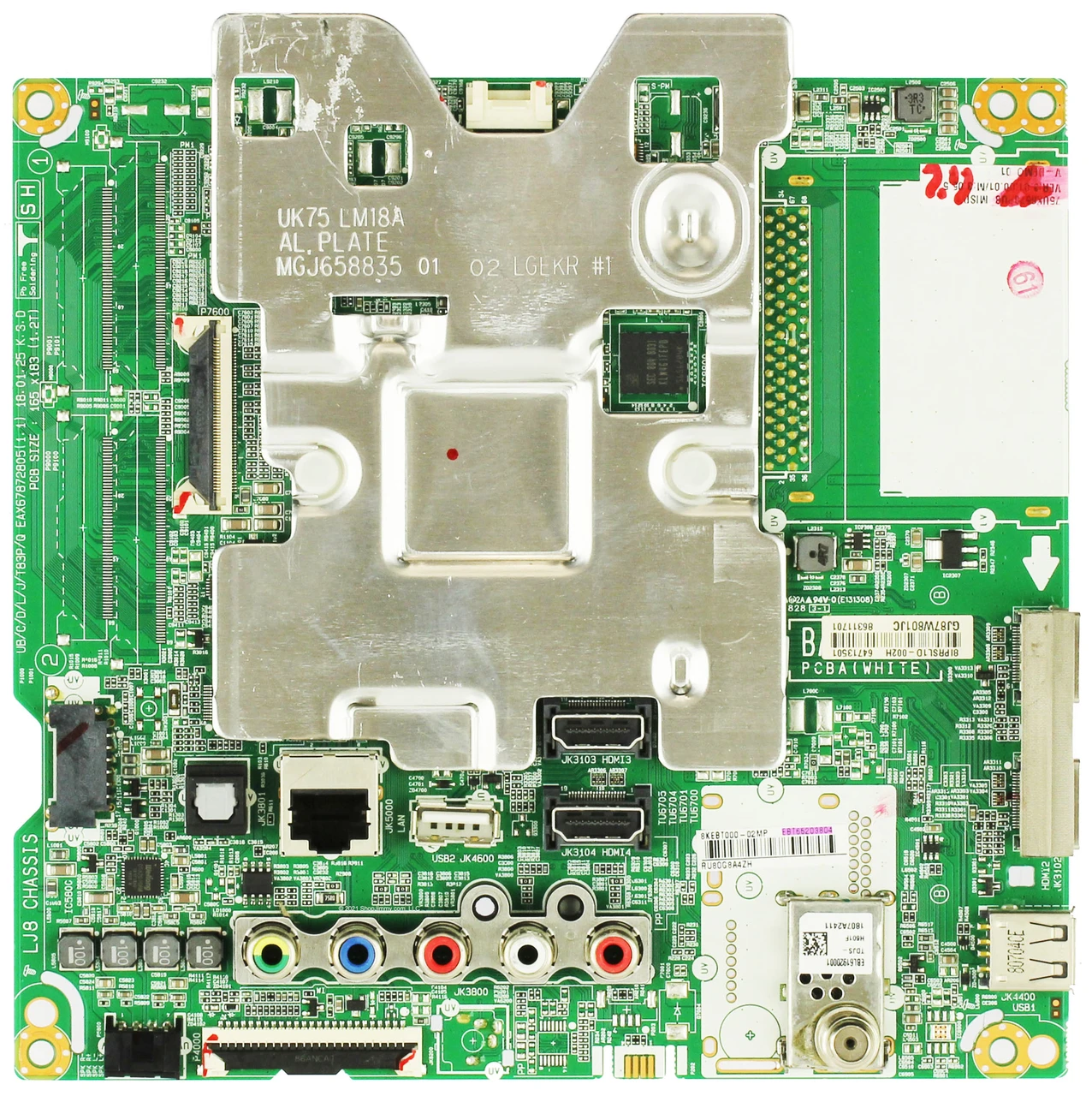LG EBT65203804 Main Board for 75UK6570PUB.BUSWLOR