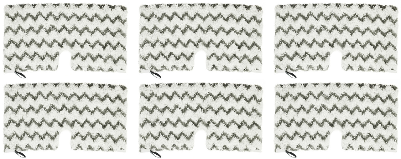Shark Steam Mop Pads with Scrub Strips Microfiber Pad for Shark 6-pack ORIGINAL - Refurbished