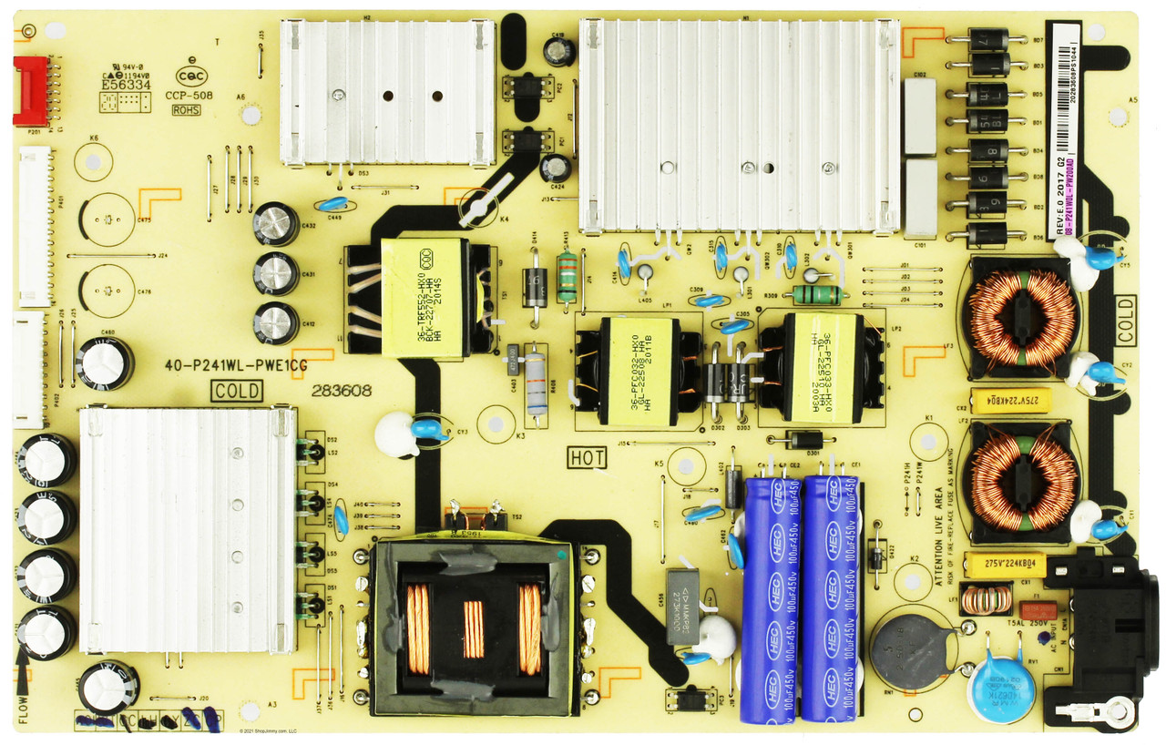 TCL 08-P241W0L-PW200AD Power Supply Board/LED Driver