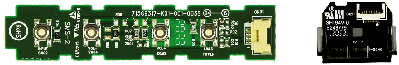 Vizio KEPFHAA3 Keyboard Controller and IRPFJAAK IR Sensor