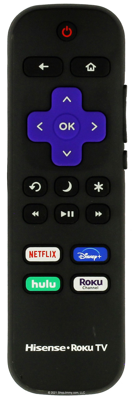 Hisense HU-RCRUS-21A 264778 Netflix Disney+ Hulu Roku Remote Control -- NEW