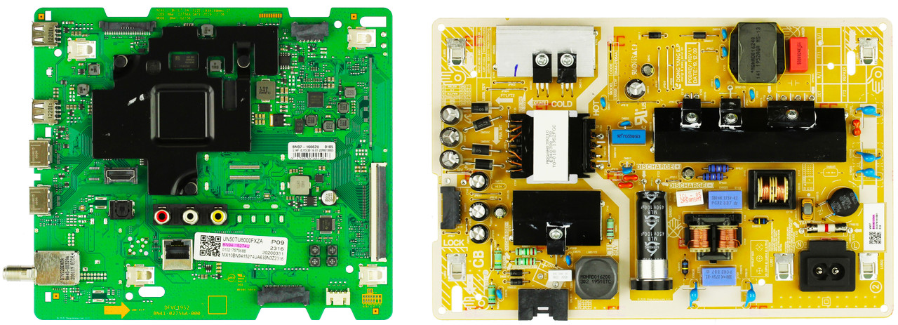 Samsung UN50TU8000FXZA (Version YB06) Complete LED TV Repair Parts Kit