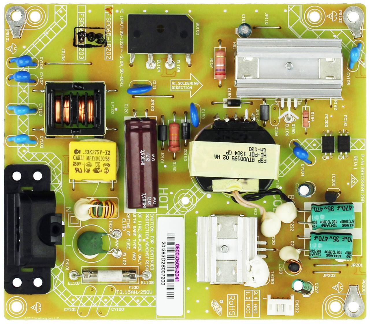 Vizio 0500-0505-2041 Power Supply for E320i-A0 / E320-A0