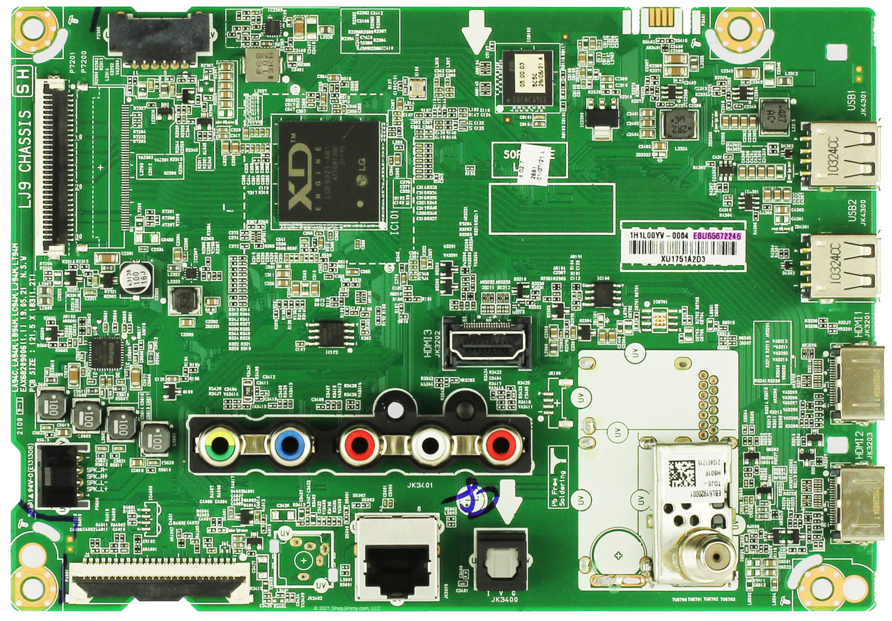 LG EBU65672246 Main Board for 32LM627BPUA.BUSELJM