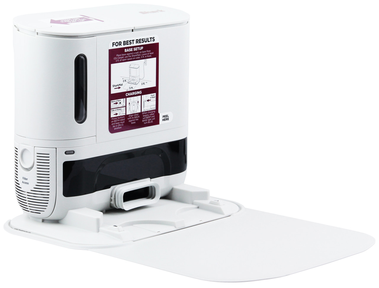 Shark IQ Self Empty Charging Base/Dust Bin/Mat (XSAESDOCK) - White - Refurbished