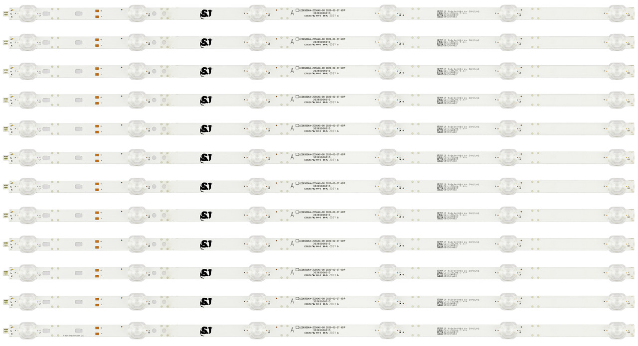 Element Haier Onn 30365006013 LED Backlight Strips (12) 12 A-Strips E4AA65R 65V81 100012587