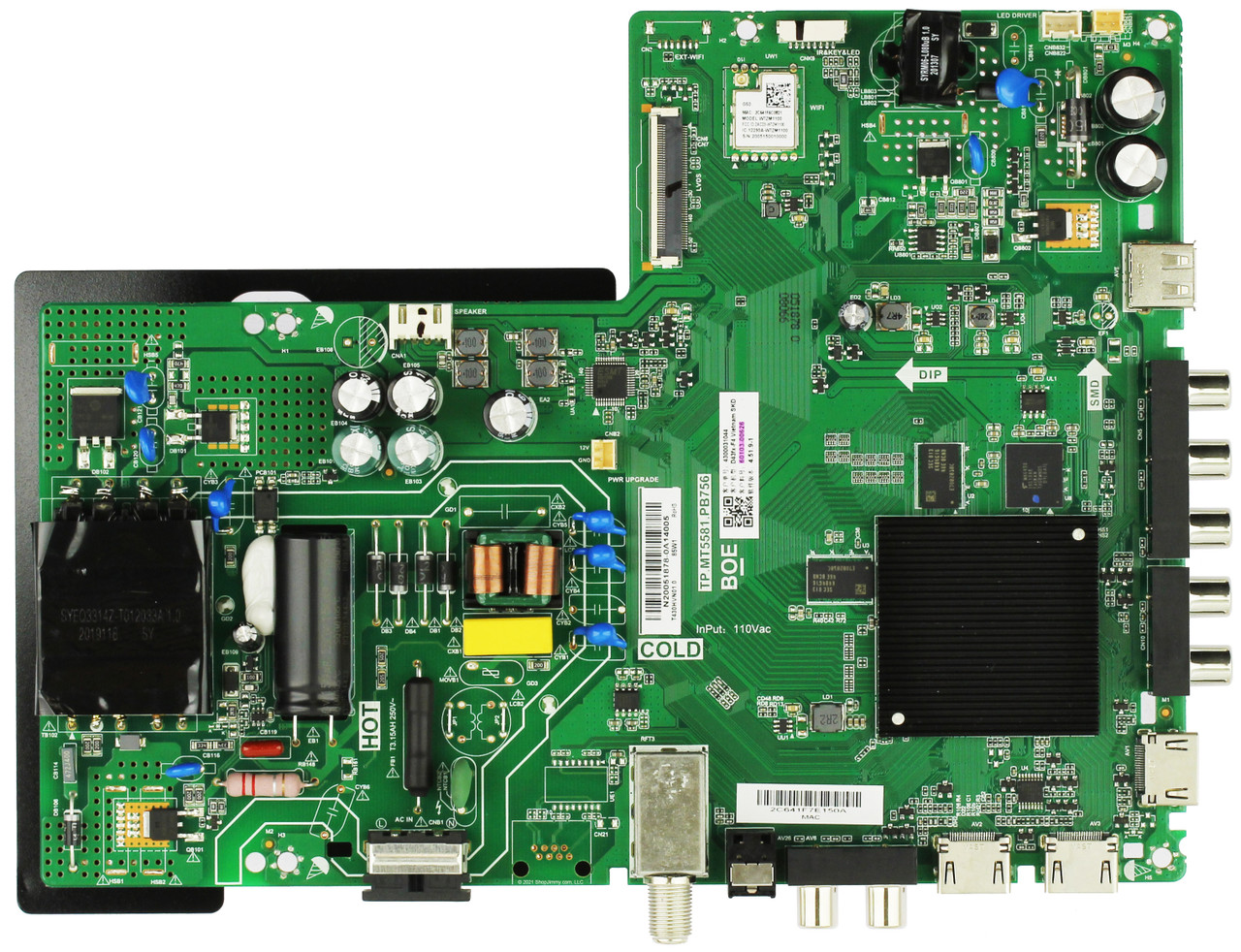 Vizio 60103-00626 Main Board/Power Supply for D43FX-F4 (LBVAVNLW Serial)