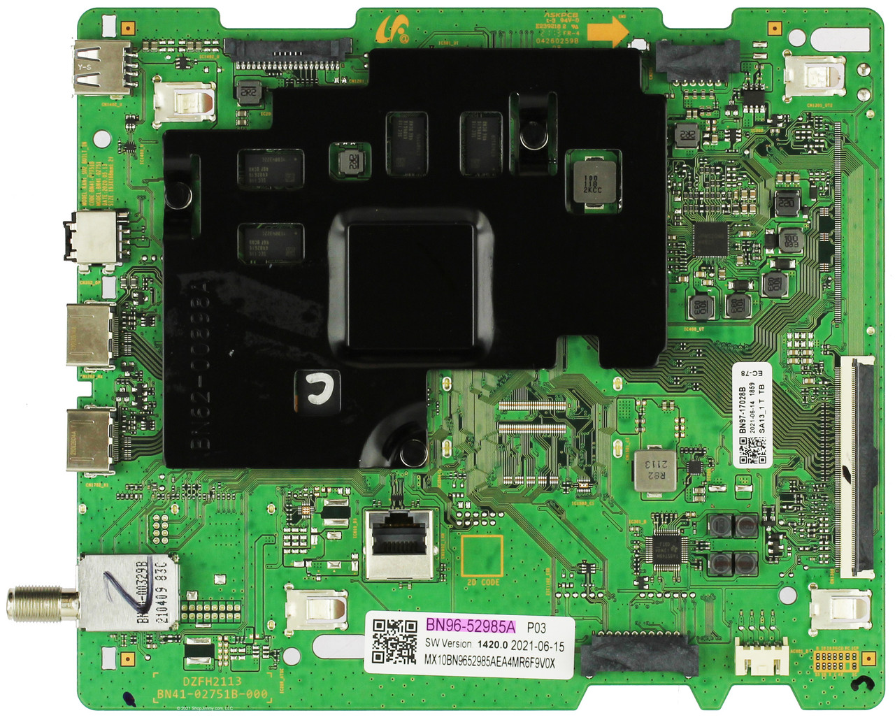 Samsung BN96-52985A Main Board for UN43TU700DFXZA (Version BA07)