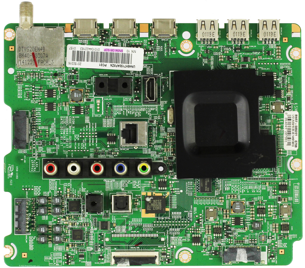 Samsung BN94-08192P Main Board for UN46H7150AFXZA (US02)