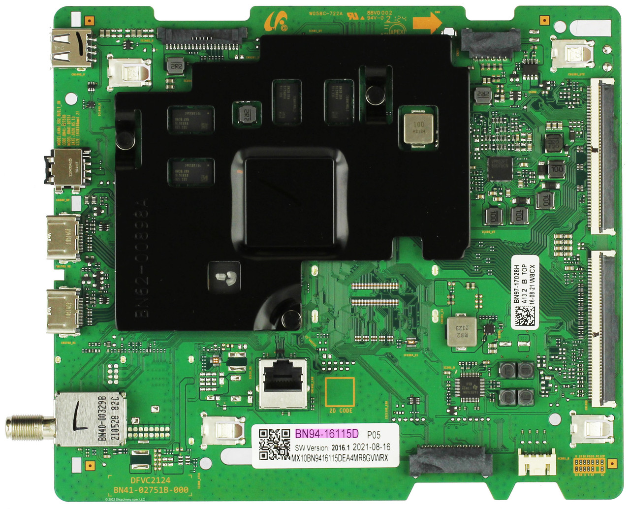 Samsung BN94-16115D Main Board for UN55TU700DFXZA (Version FP15)
