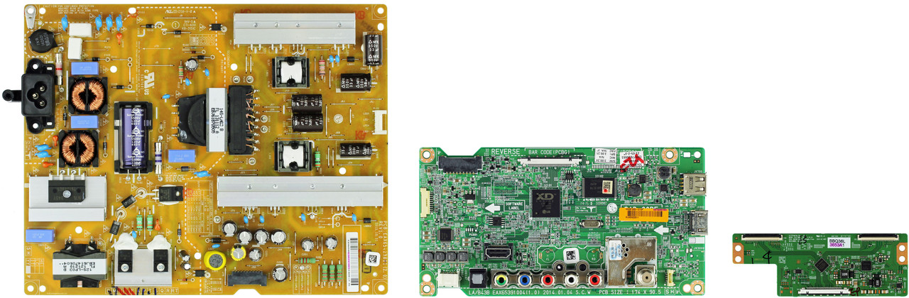 LG 55LB6000-UH.BUSWLJR Complete LED TV Repair Parts Kit